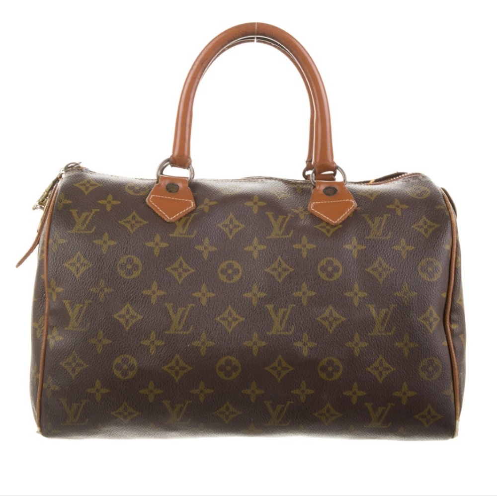 LOUIS VUITTON French Company Monogram Speedy 30